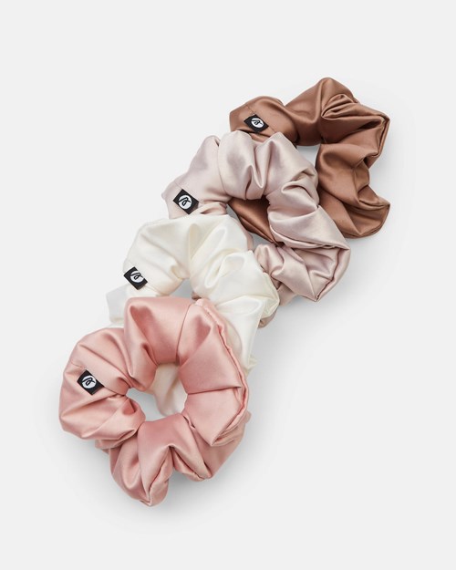 AYBL Scrunchie 4 Pack White/Champagne/Pink/Mocha | 4851706-VZ