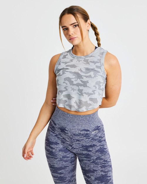 AYBL Evolve Camo Crop Vest Grijs | 1574039-BK