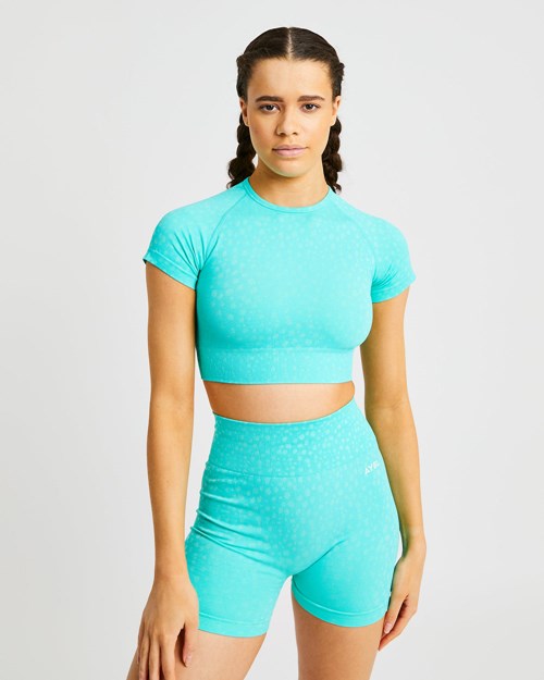 AYBL Evolve Speckle Seamless Crop Top Groen | 8642103-SO