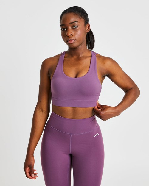 AYBL Core Sports Bra Paars | 5319064-QO