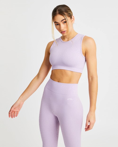 AYBL Evolve Speckle Seamless Crop Vest Lilac | 1679254-LN