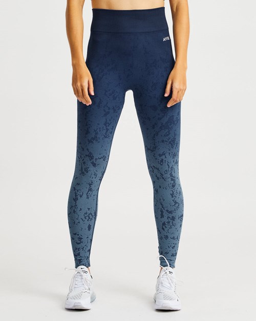 AYBL Flare Seamless Leggings Blauw | 2376148-WP