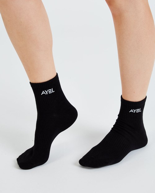 AYBL Everyday Ankle Socks (3 Pack) Zwart | 6452983-HF