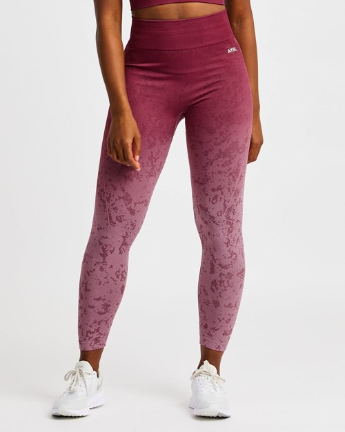 AYBL Flare Seamless Leggings Plum | 9457216-LY