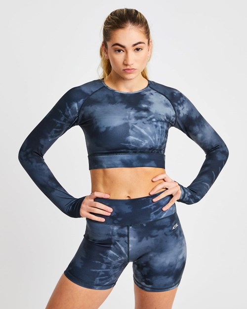 AYBL Core Long Sleeve Crop Top Zwart | 3461927-FW