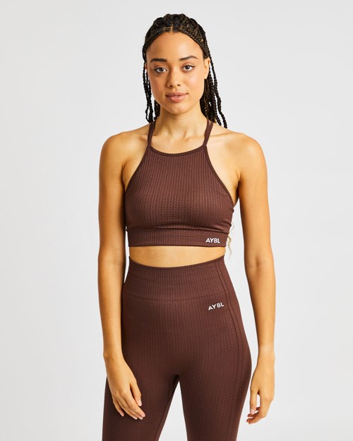 AYBL Luxe Seamless Crop Tank Top Bruin | 9564820-EF