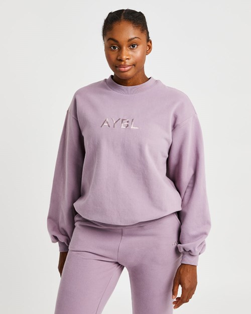 AYBL Everyday Oversized Trui Muted Mauve | 4503716-IJ