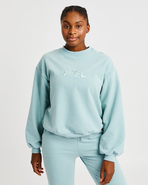 AYBL Everyday Oversized Trui Soft Sage | 3625870-JY