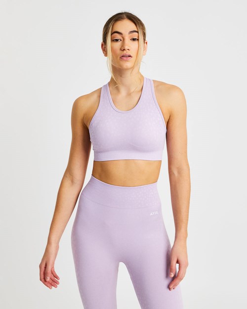 AYBL Evolve Speckle Seamless Sports Bra Lilac | 9731854-PS