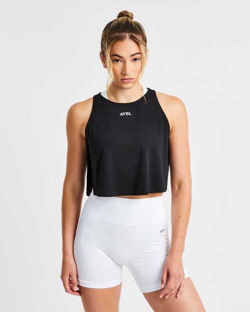 AYBL Strive Crop Vest Zwart | 6723489-YD