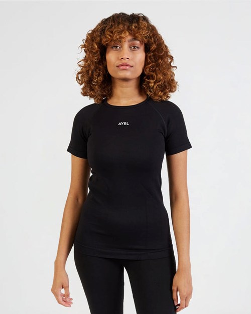 AYBL Motion Seamless T Shirt Zwart | 8932107-IN