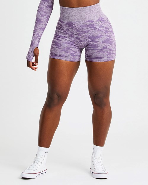 AYBL Evolve Camo Seamless Shorts Plum | 9853072-OK