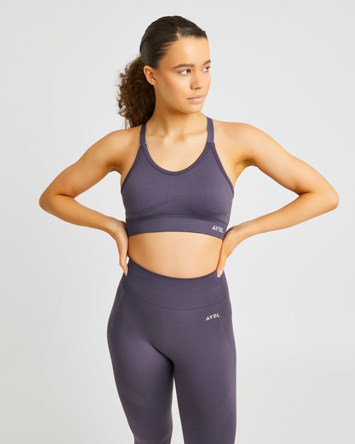 AYBL Reform Seamless Sports Bra Charcoal | 2614503-FK