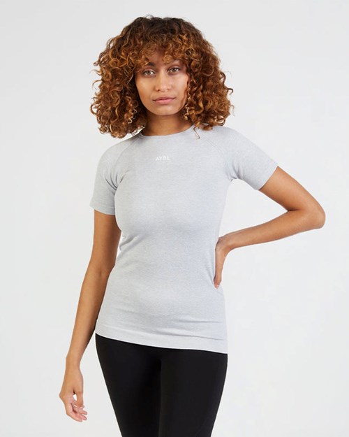 AYBL Motion Seamless T Shirt Lichtgrijs | 6079538-OE