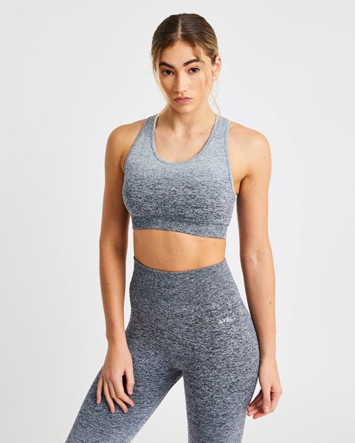 AYBL Pulse Ombré Seamless Sports Bra Grijs | 3056974-AF