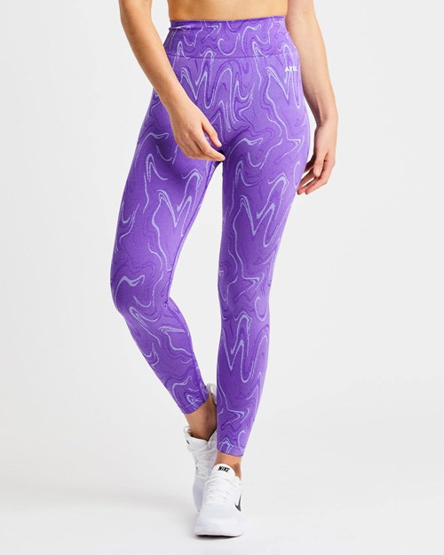 AYBL Velocity Seamless Leggings Paars | 1496083-SR