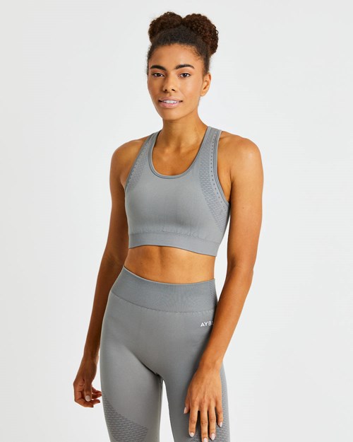 AYBL Ignite Seamless Sports Bra Grijs | 9463207-FX