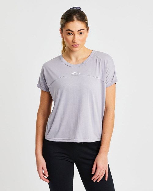 AYBL Boxy T Shirt Soft Lilac | 7503841-HC