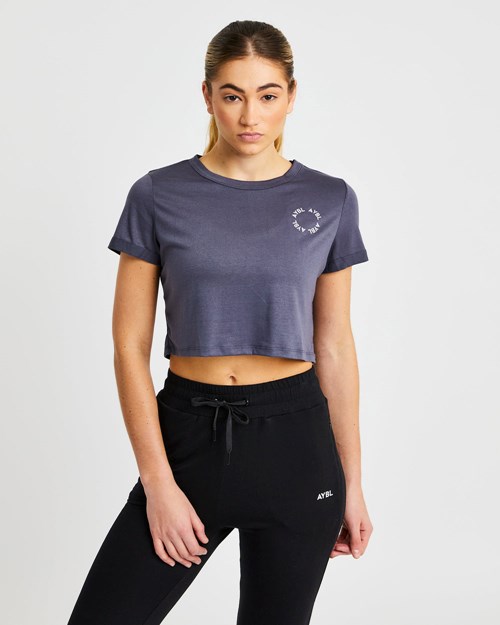 AYBL Element Crop Top Charcoal | 7890165-XP