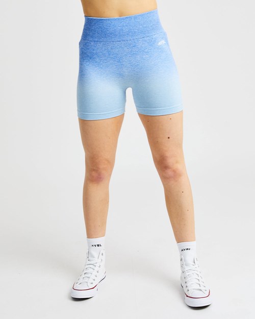 AYBL Pulse Ombré Seamless Shorts Blauw | 7531048-BS