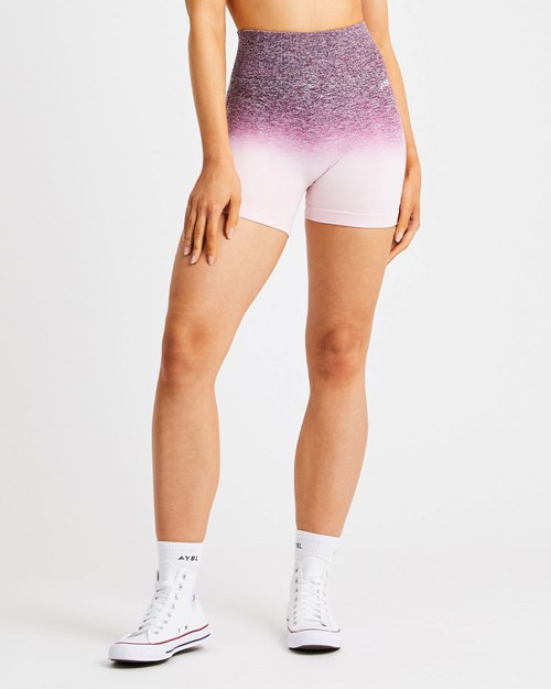 AYBL Pulse Ombré Seamless Shorts Plum | 0458172-FL