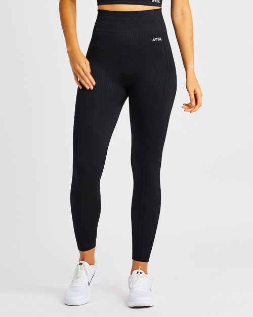 AYBL Luxe Seamless Leggings Zwart | 5874091-JH