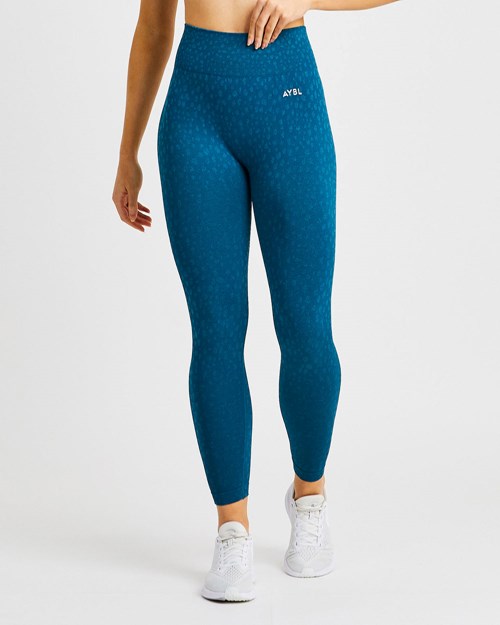 AYBL Evolve Speckle Seamless Leggings Teal | 9678325-YX