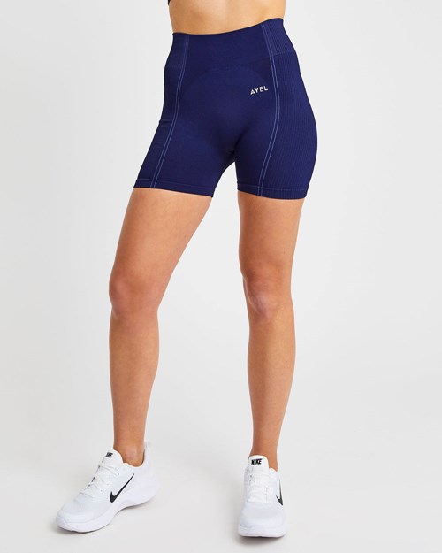 AYBL Reflex Seamless Shorts Koningsblauw Blauw | 1582643-TA