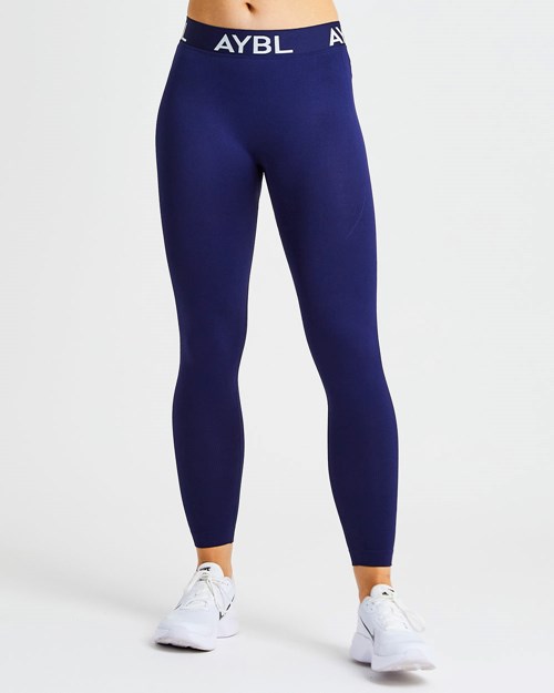 AYBL Staple Seamless Low Rise Leggings Donkerblauw | 6253871-GI