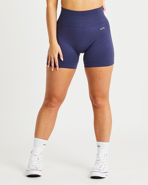 AYBL Balance V2 Seamless Shorts Donkerblauw Blauw | 6524901-PK