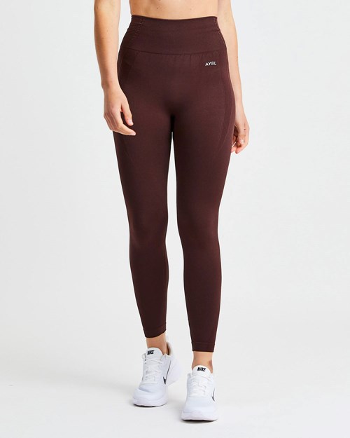 AYBL Balance V2 Seamless Leggings Chocola Bruin | 0938421-AQ