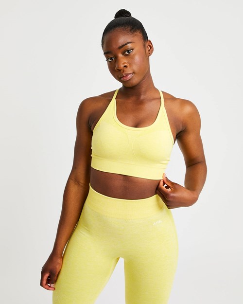 AYBL Motion Seamless Sports Bra Geel | 7419260-DQ