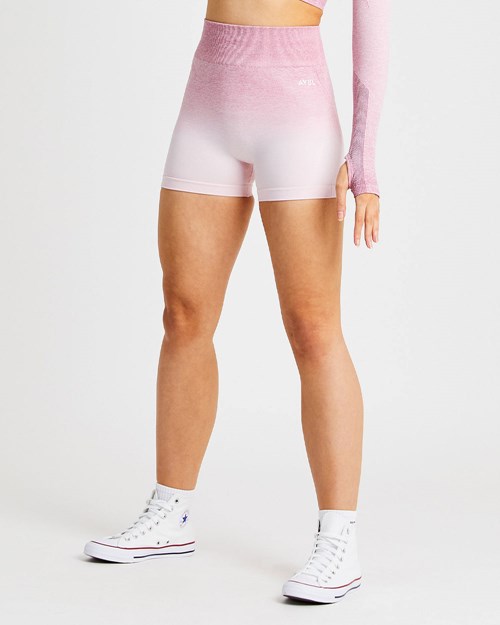 AYBL Pulse Ombré Seamless Shorts Roze | 3206517-UY