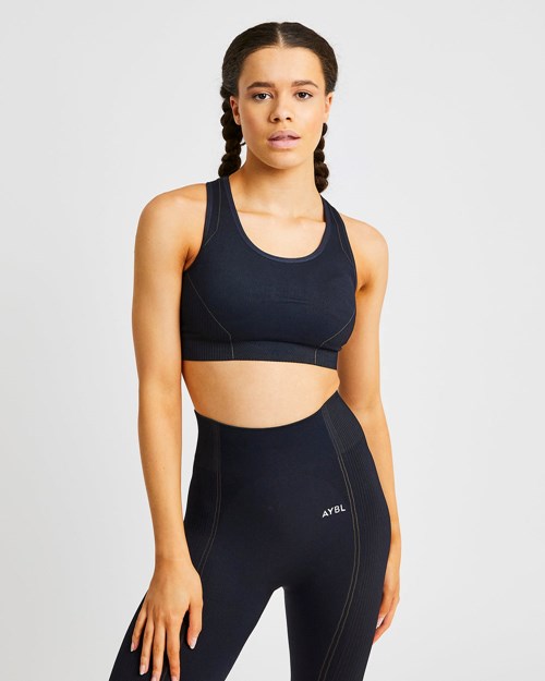 AYBL Reflex Seamless Sports Bra Zwart | 1709632-JD