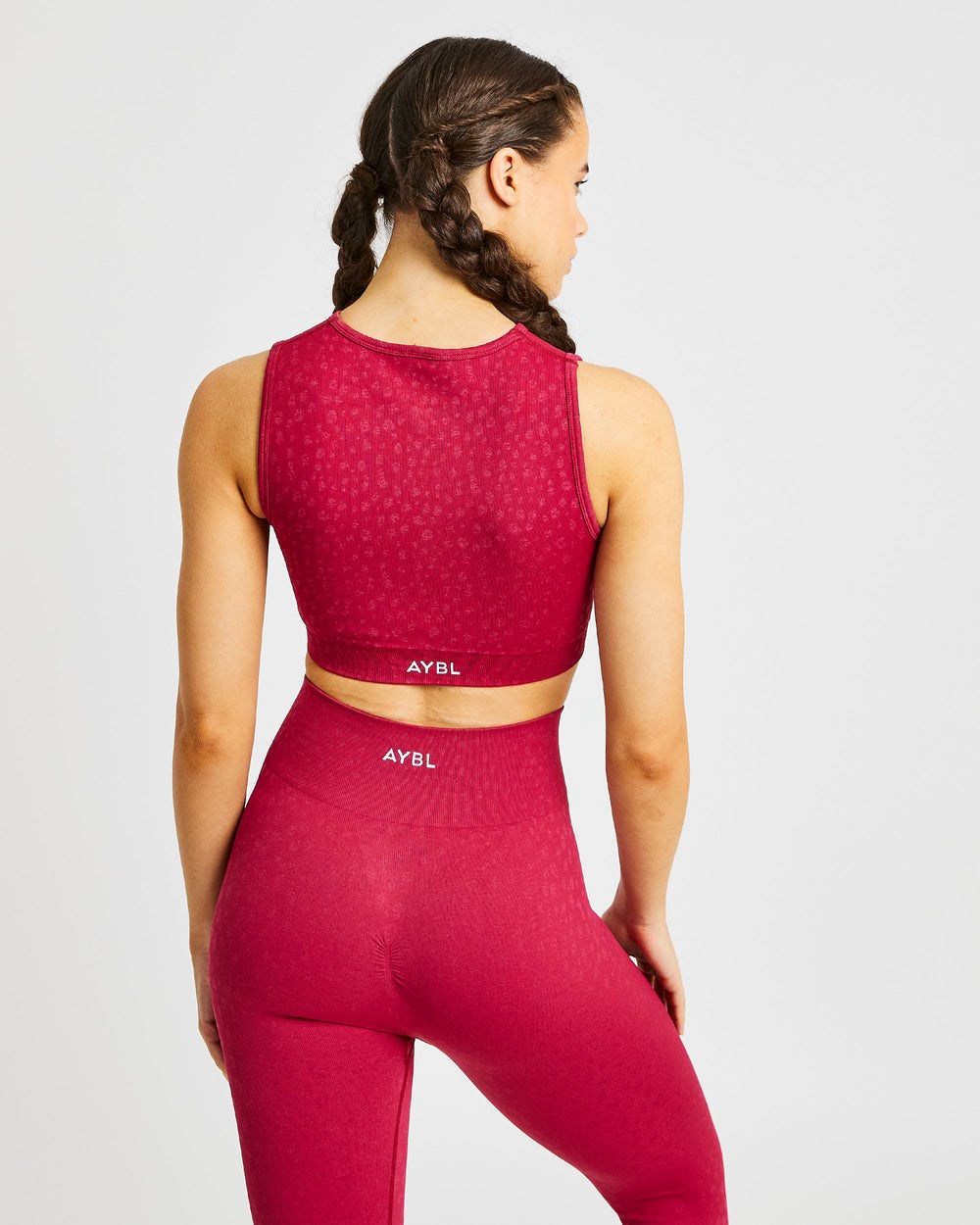 AYBL Evolve Speckle Seamless Crop Vest Raspberry | 1823756-PX