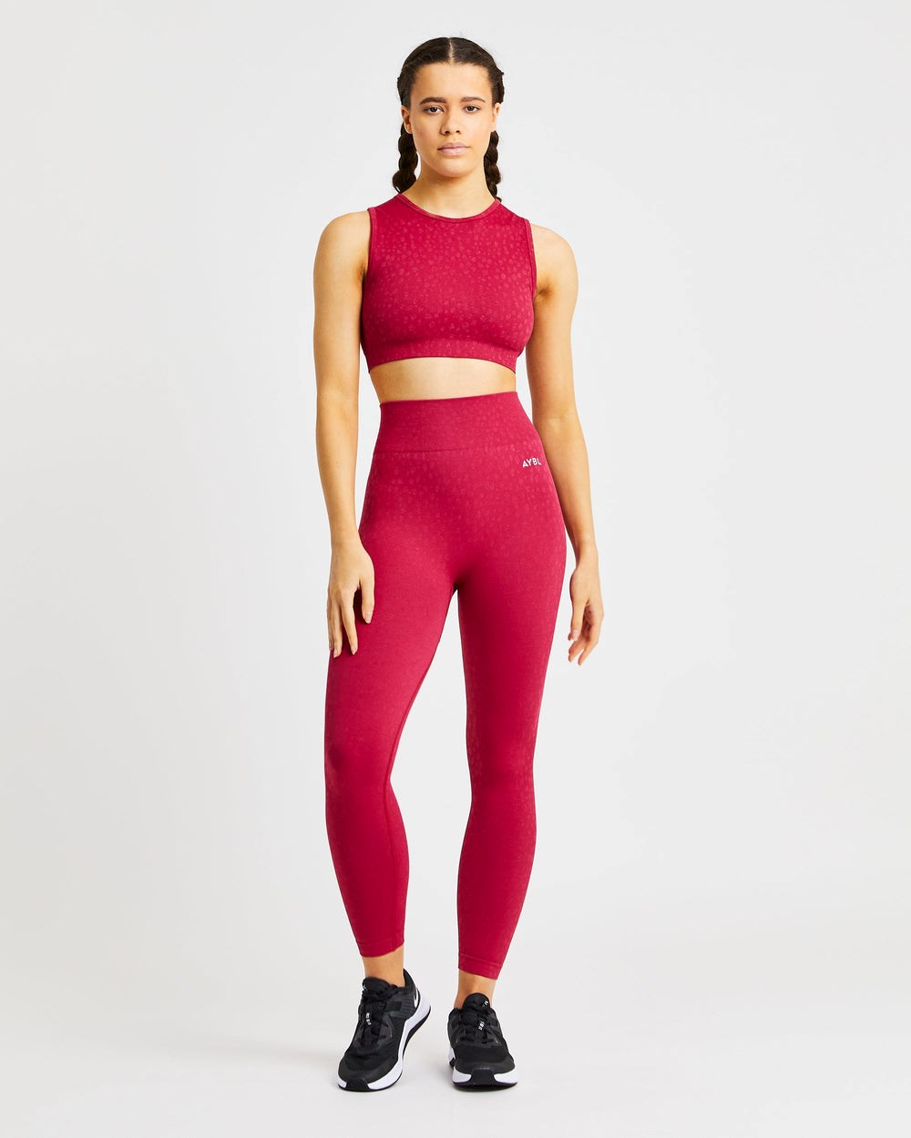 AYBL Evolve Speckle Seamless Crop Vest Raspberry | 1823756-PX