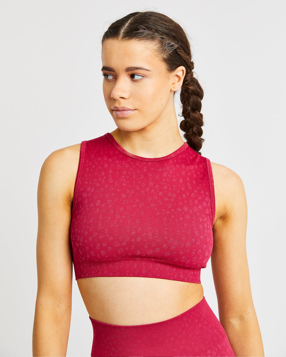 AYBL Evolve Speckle Seamless Crop Vest Raspberry | 1823756-PX