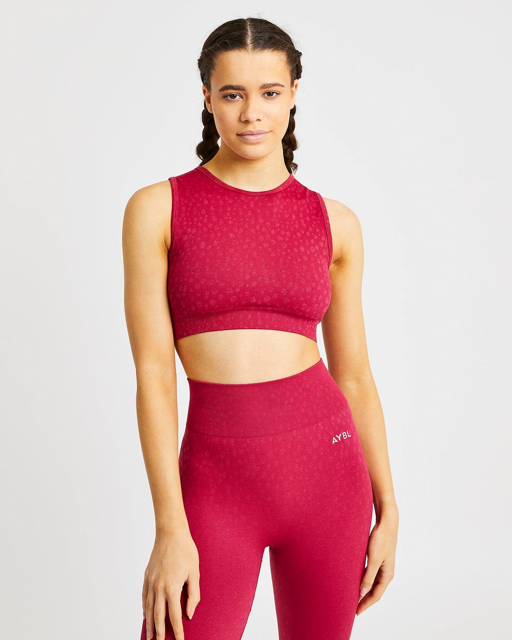 AYBL Evolve Speckle Seamless Crop Vest Raspberry | 1823756-PX