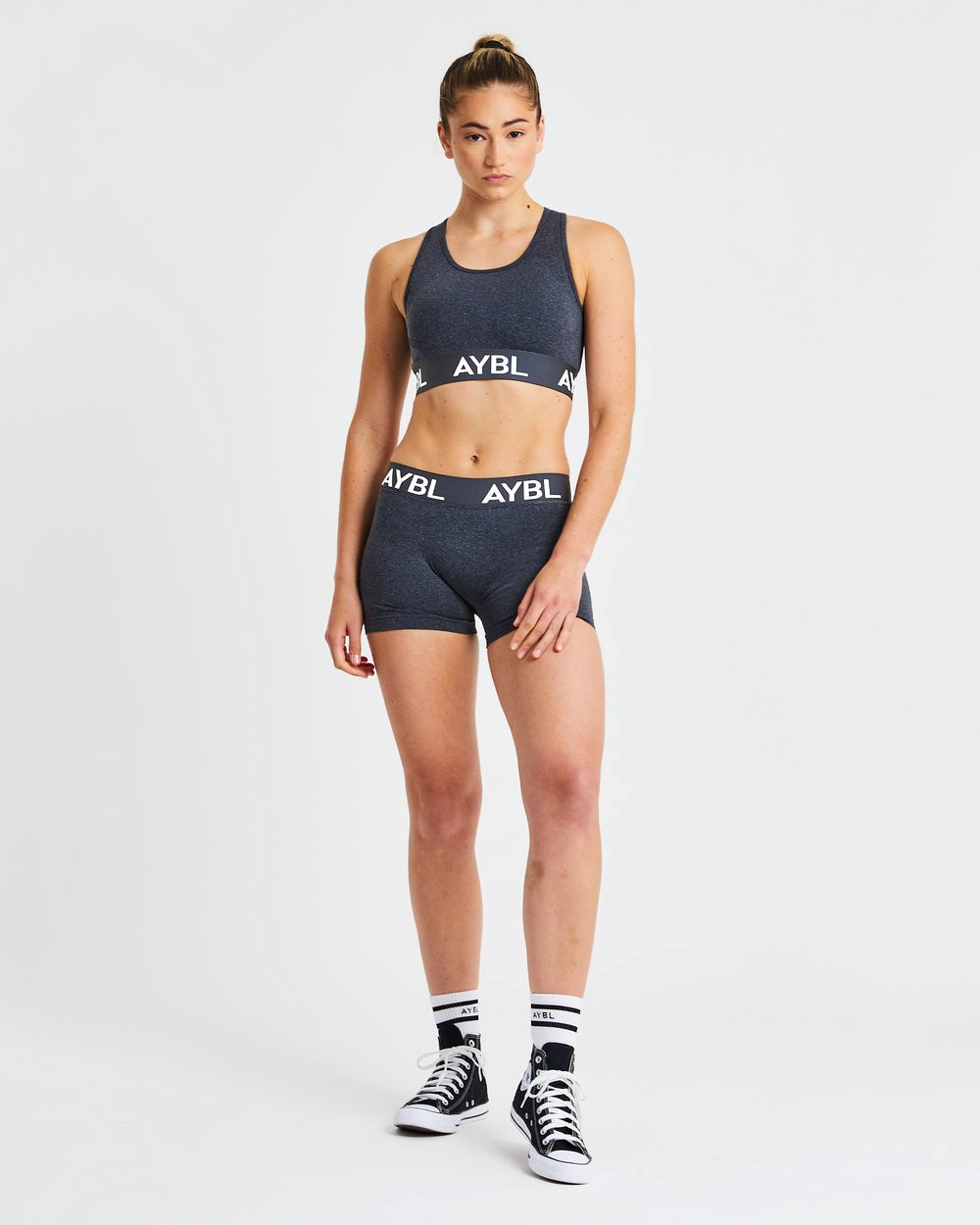 AYBL Staple Seamless Low Rise Shorts Zwart | 8236509-IF