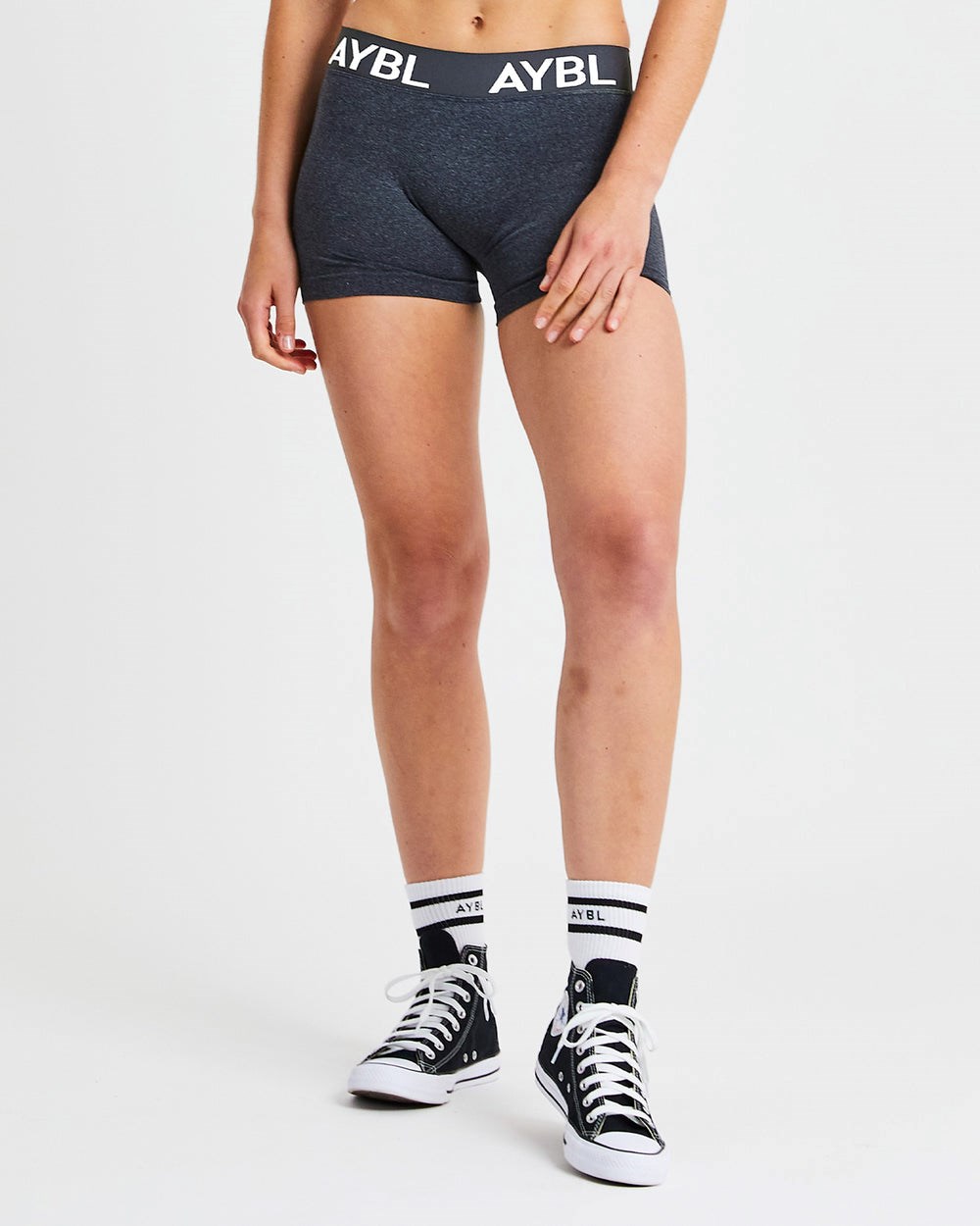 AYBL Staple Seamless Low Rise Shorts Zwart | 8236509-IF