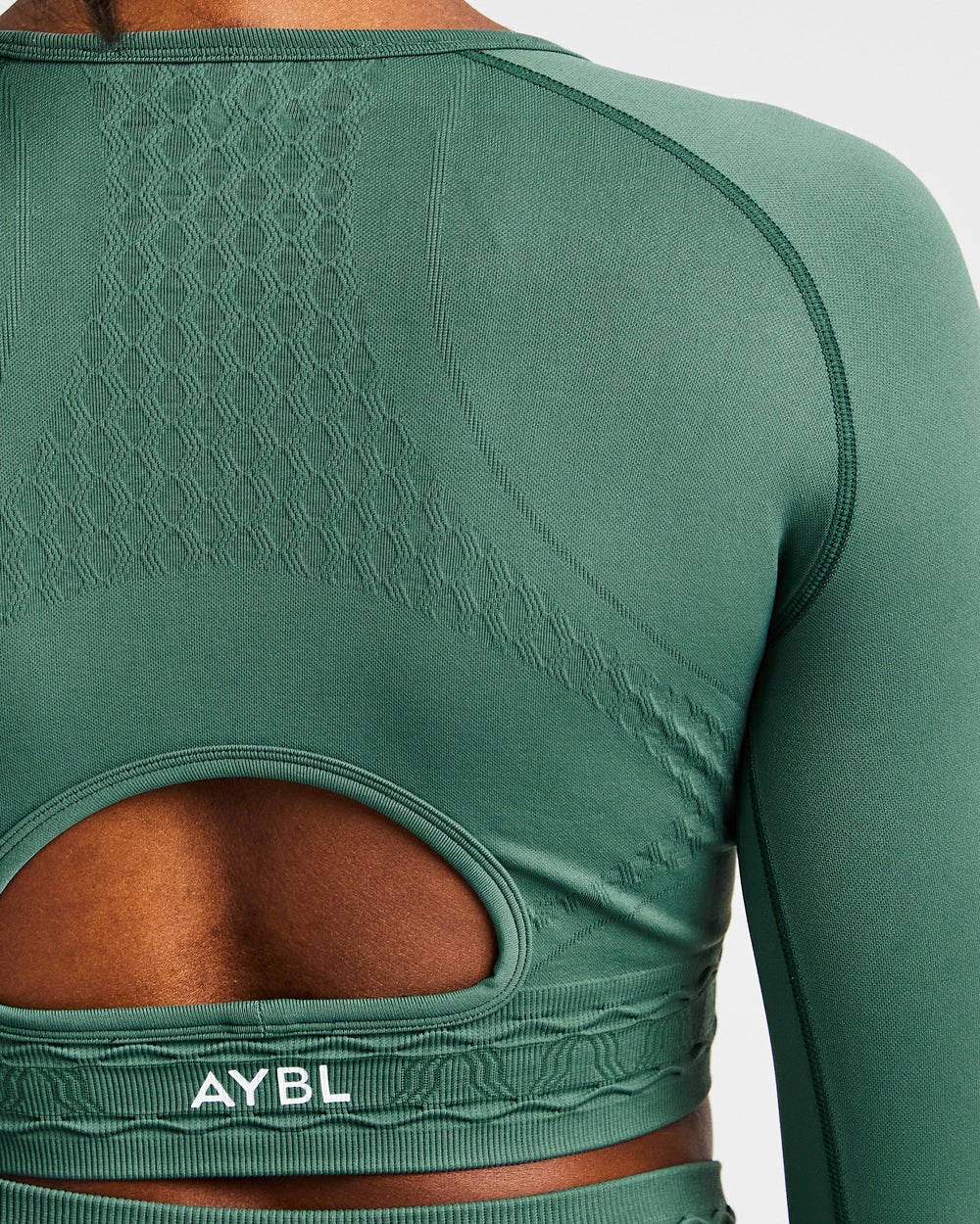 AYBL Elevate Seamless Long Sleeve Crop Top Groen | 7024183-XL