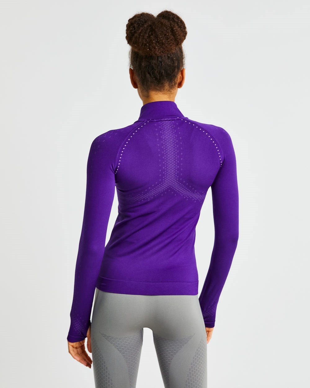 AYBL Ignite Seamless Zip Jacket Paars | 3956284-LU