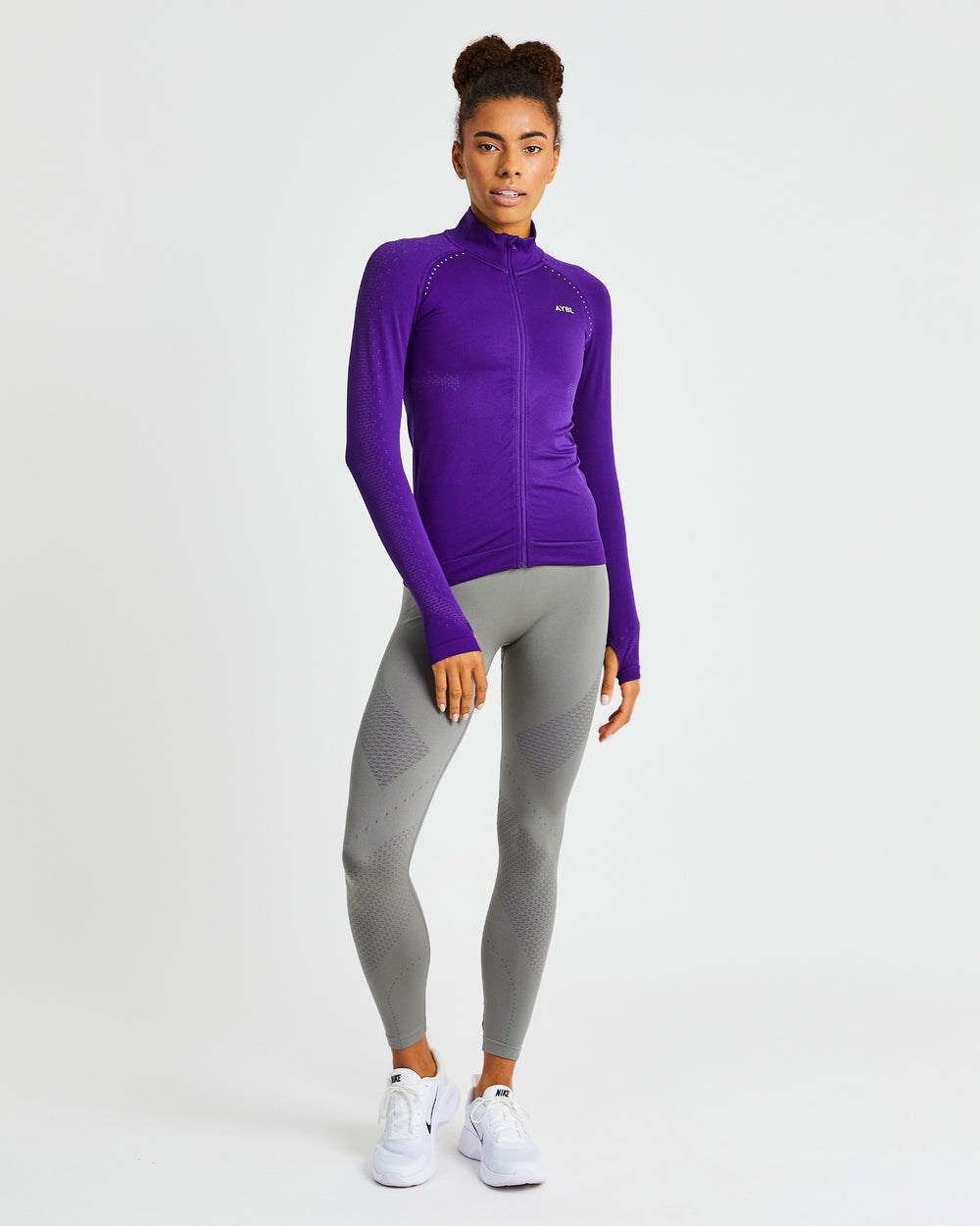 AYBL Ignite Seamless Zip Jacket Paars | 3956284-LU