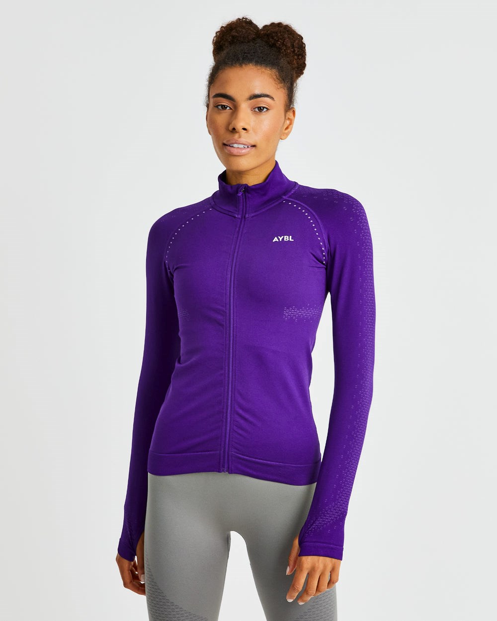 AYBL Ignite Seamless Zip Jacket Paars | 3956284-LU