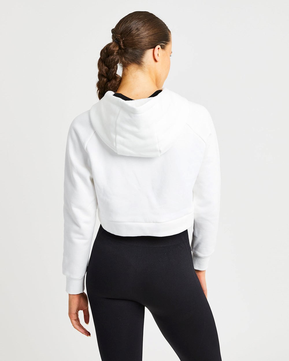 AYBL Staple Crop Hoodie Wit | 0293546-EX