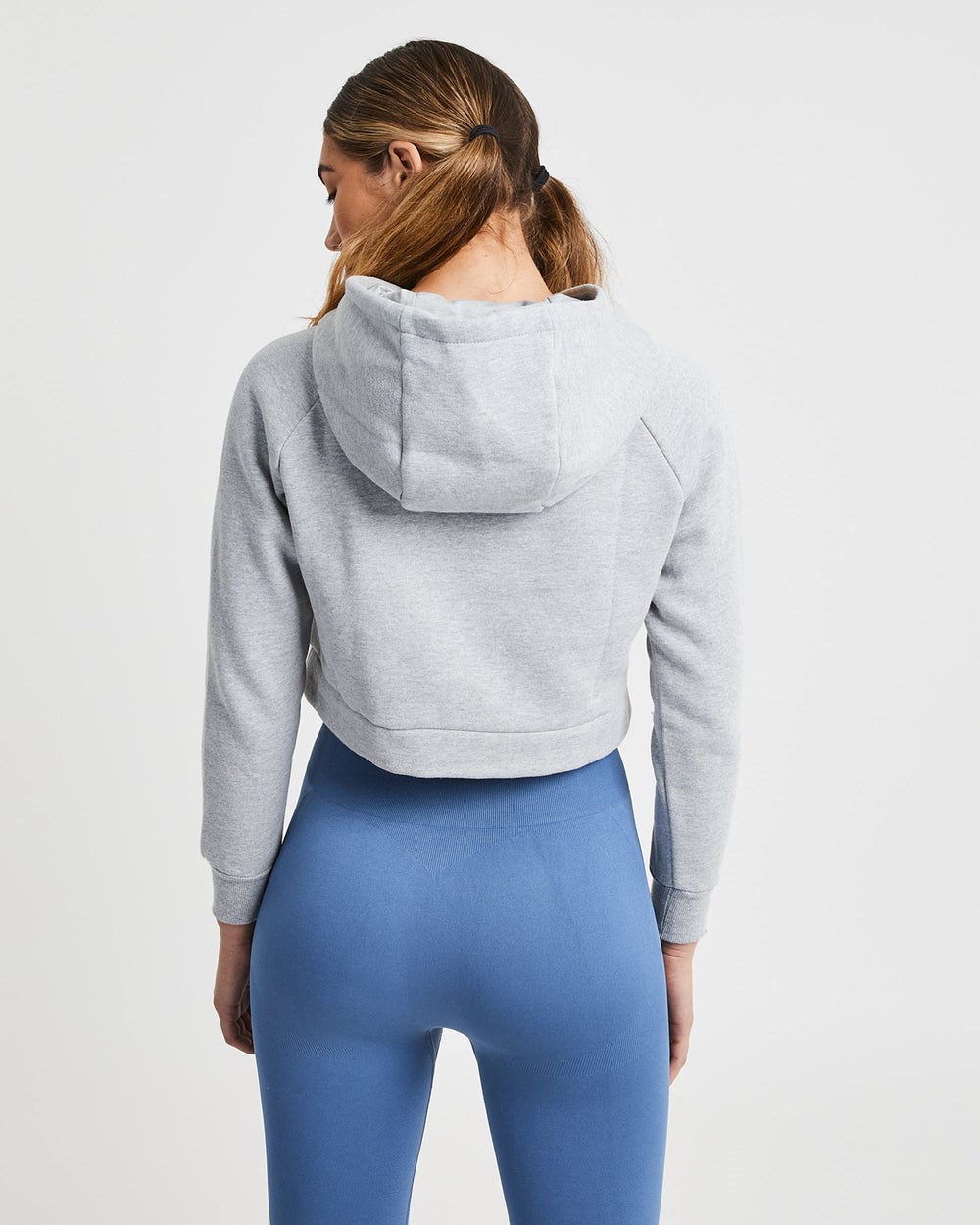 AYBL Staple Crop Hoodie Lichtgrijs | 0271698-LM