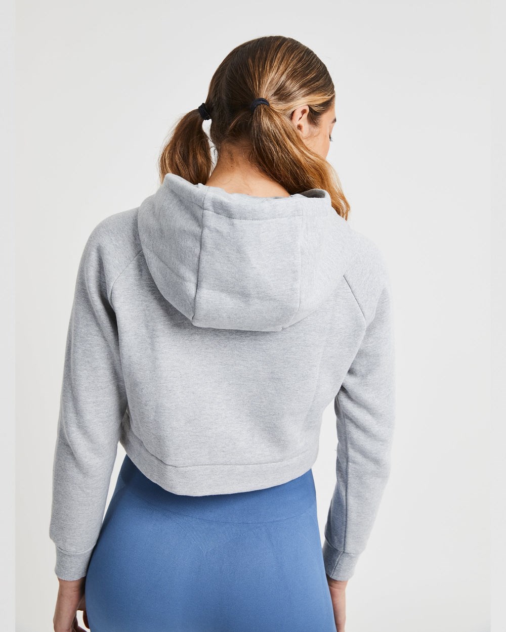 AYBL Staple Crop Hoodie Lichtgrijs | 0271698-LM