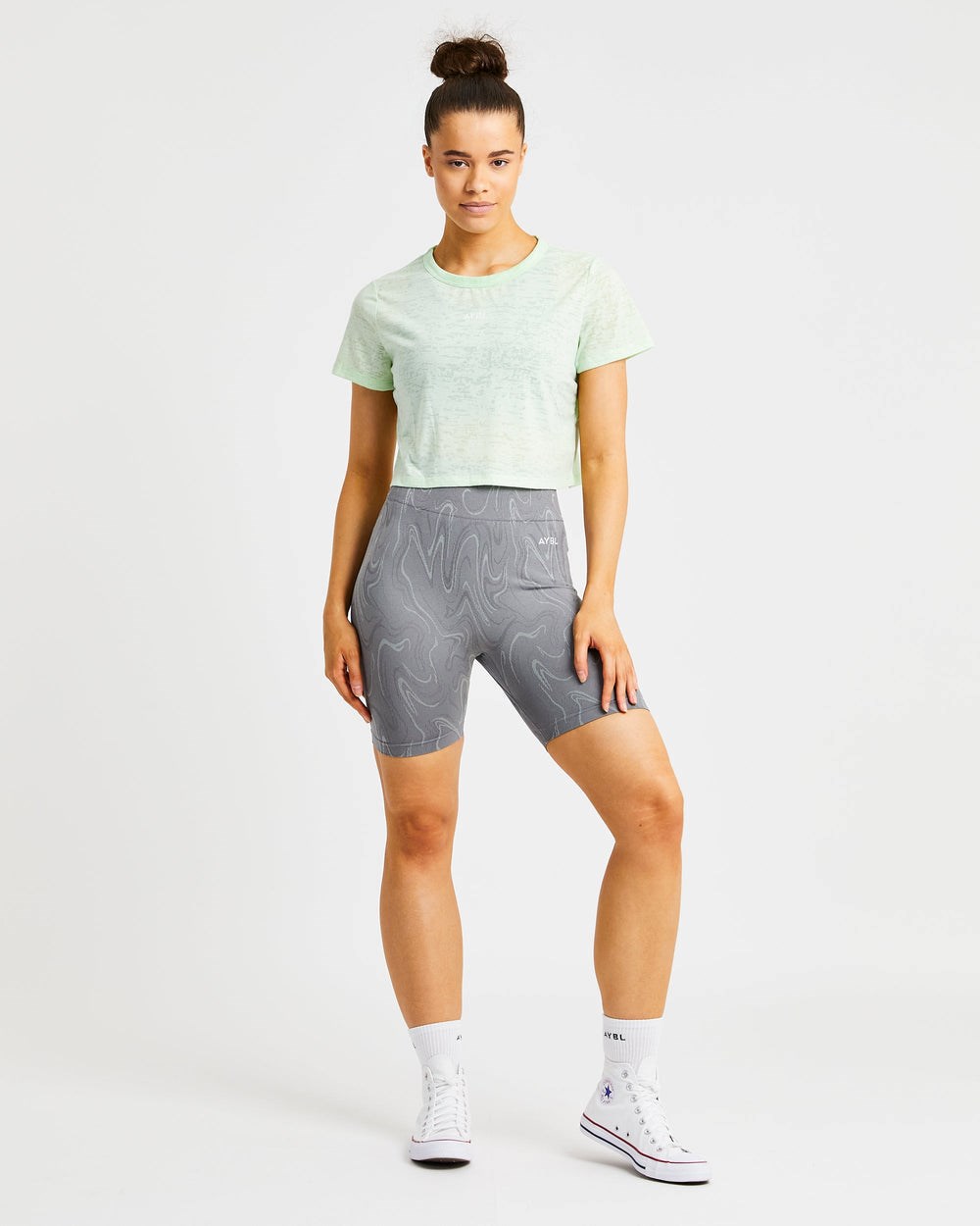 AYBL Velocity Crop T Shirt Mintgroen | 1589734-BM