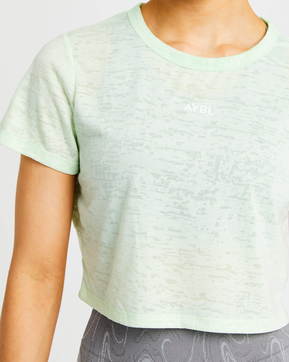 AYBL Velocity Crop T Shirt Mintgroen | 1589734-BM