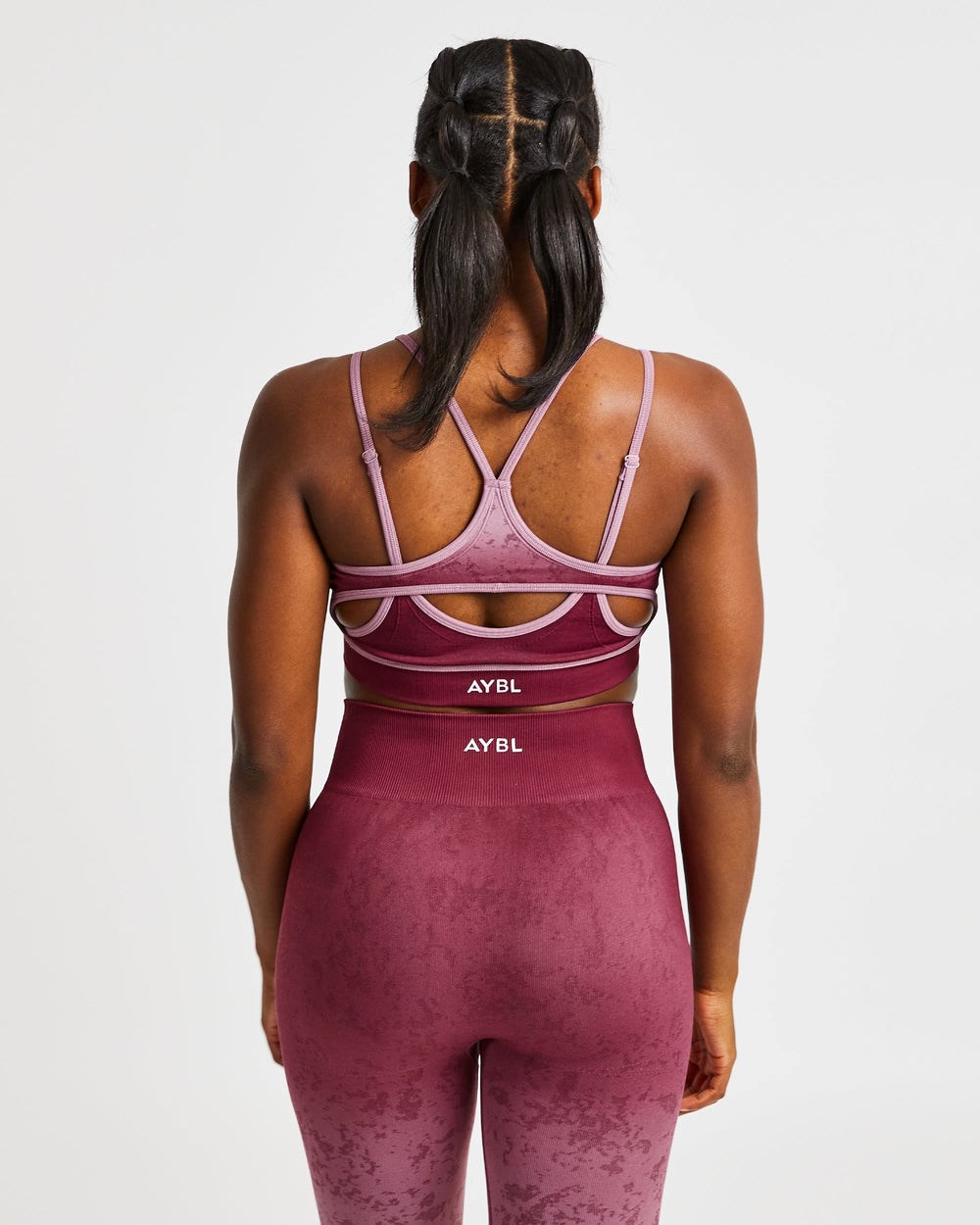 AYBL Flare Seamless Sports Bra Plum | 1347062-QM